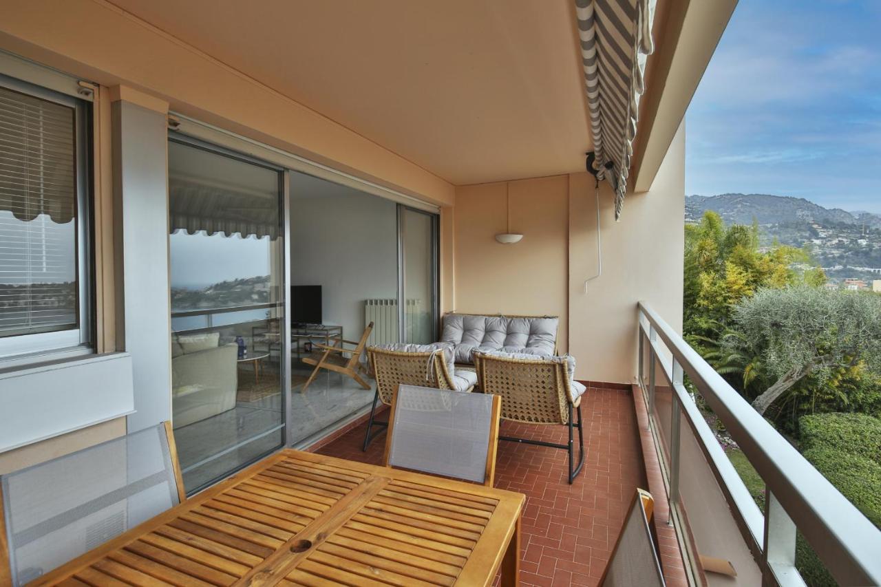 Sublime Appartement Vue Mer. Parking/Piscine/Clim Villefranche-sur-Mer Exterior photo